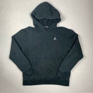 Jordan Brooklyn Fleece Men's M Pullover Hoodie Black Sweatshirt Casual